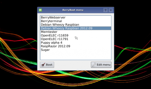 Berryboot: Gestor d’arrancada per a Raspberry Pi